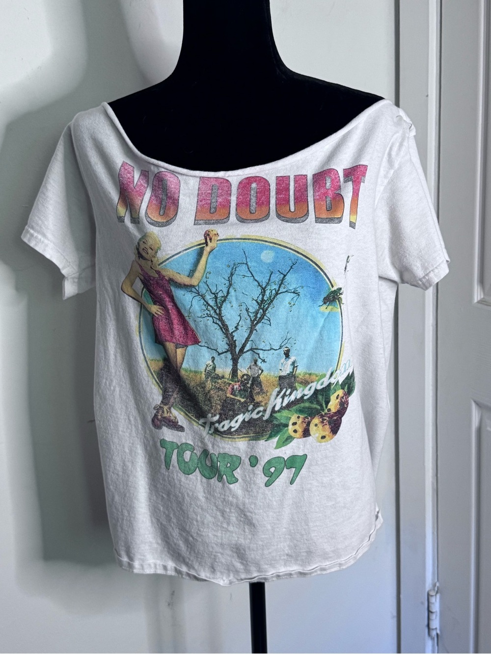 No Doubt 'Tour '97' Vintage Graphic White Tee